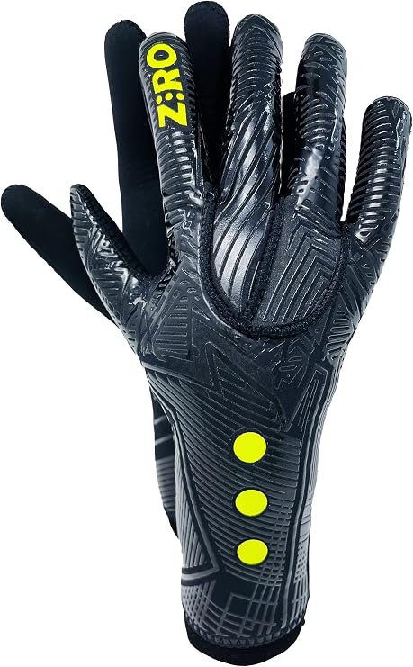 KRONIS Goalkeeper Gloves ZRO |Size 4-11| Adult & Youth| No-Grip Gloves Designed to Improve, handling, Confidence, and Focus|