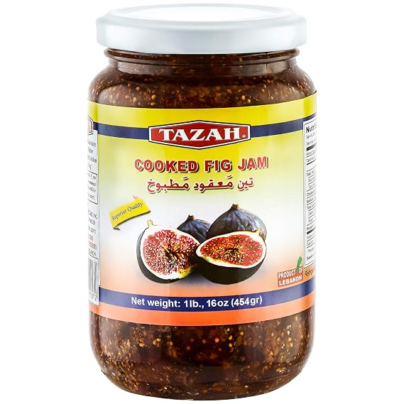 Tazah Cooked Fig Jam 16 Ounce