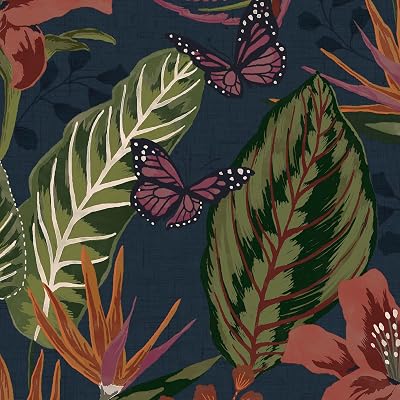 Envy Eden Night Removable Wallpaper, Navy
