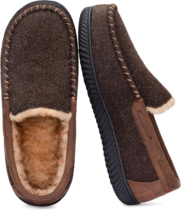 RockDove Men's Hearthfire Memory Foam Moc Slipper