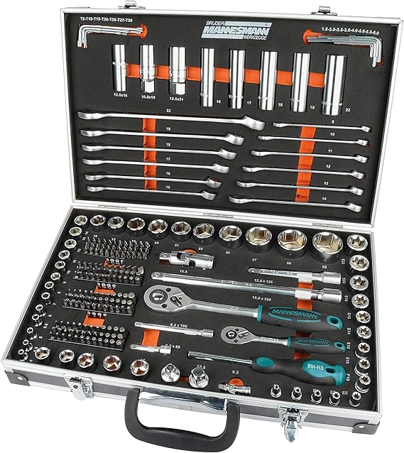 Bruder Mannesmann Tools M98432 Socket Spanner Set 232 Pieces