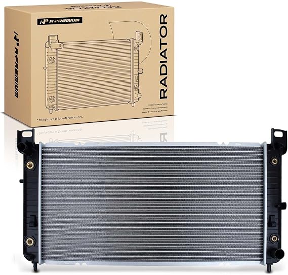 A-Premium 34" Engine Coolant Radiator Assembly Compatible with Chevy Silverado, Suburban, Tahoe & GMC Sierra, Yukon & Cadillac Escalade, Automatic Transmission, with Transmission & Engine Oil Cooler
