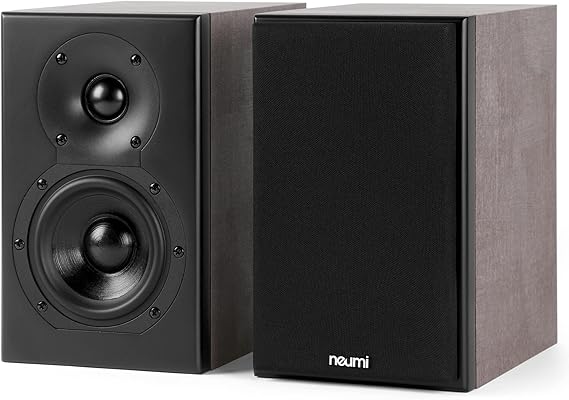 NEUMI Silk 4 Compact 2-Way Bookshelf Speakers, 4-Inch Woofer, Pair