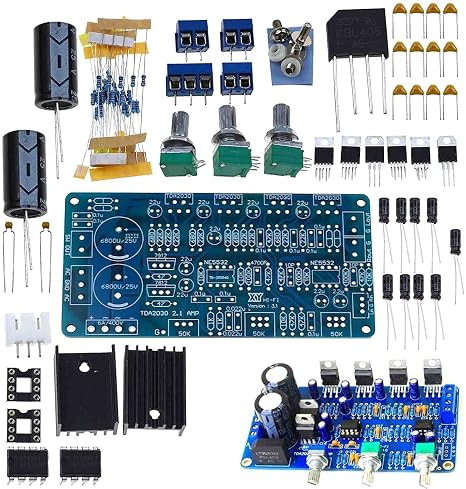 TDA2030L/TDA2030A 2.1 Stereo Audio Power Amplifier DIY/Finished Board (DIY)