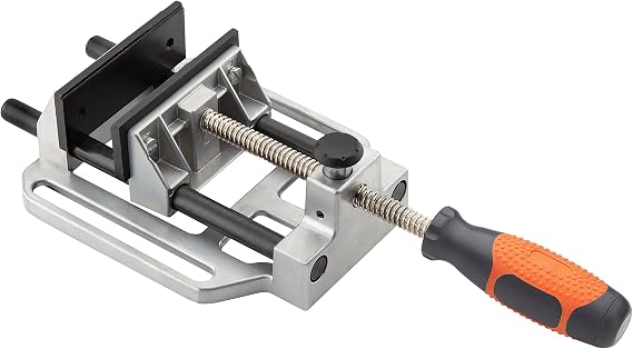 Bora Drill Press Vise Bora 551027 The Sturdy, Quick Release Clamp that Attaches to Your Drill Press Table and Holds Your Material Fast for Easy Drilling