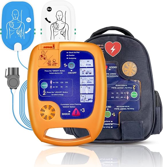 AED Automatic External Defibrillator Portable Emergency Device Suitable for Home Use in Gyms, Subways, and Companies