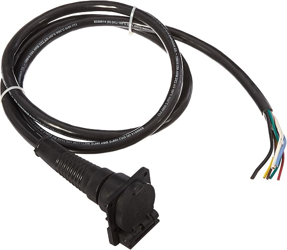 BARGMAN 5087007 7-Way Sealed Car End with 7' Molded Cable
