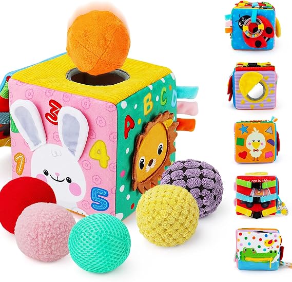 beetoy Sensory Montessori Busy Cube for Baby