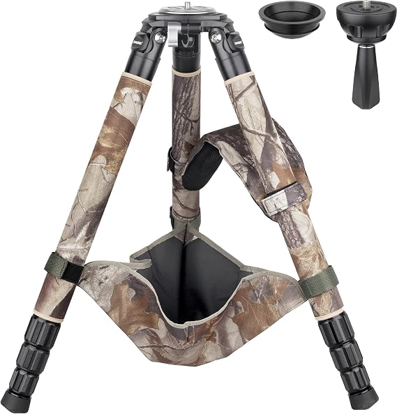 INNOREL LT364CM Carbon Fiber Tripod With 75mm Bowl Adapter - Heavy Duty Professional Camera Tripod, 36mm Leg Tube, Ultra Stable, Max Load 77lb/35kg, Camouflage Sleeve