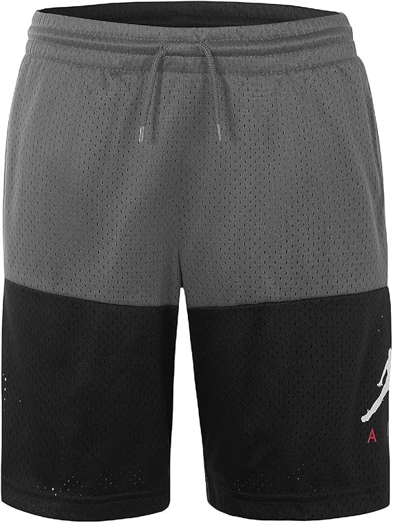 Nike Jordan Boys Jumpman Athletic Mesh Shorts (M) Dark Gray