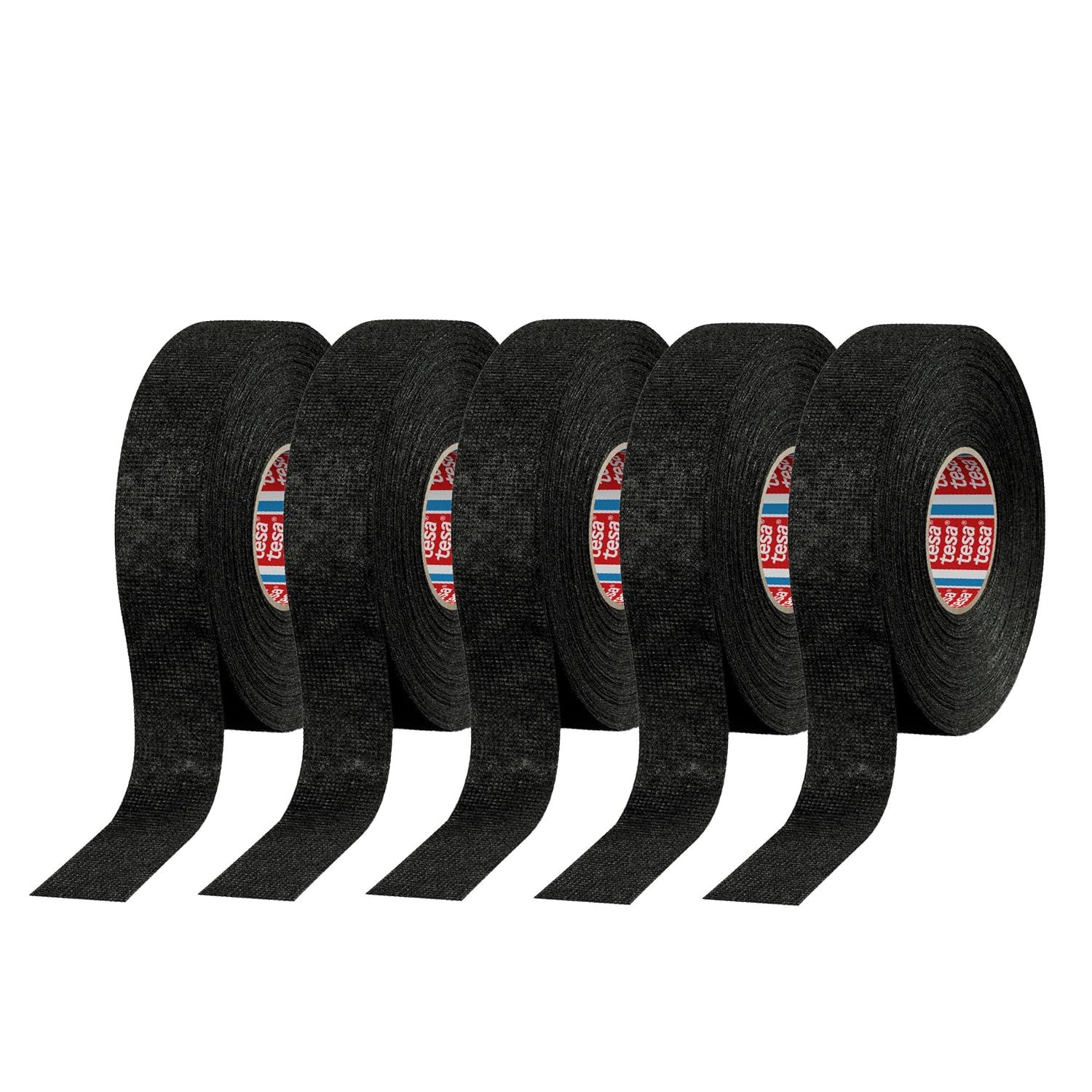 Tesa 51608, 15m X 19mm Adhesive Wiring Bench Cloth Tape Original Isoband 5 Piece Package