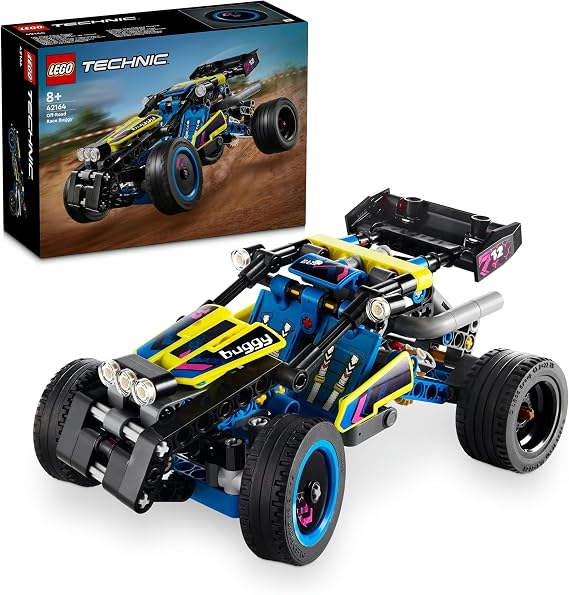 LEGO Technic Arazi Yarışı Arabası 42164 | 8 Yaş ve Üzeri Çocuklar için Hareketli 4 Silindir Motor İçeren Oyuncak Yapım Seti, Hediye Fikri (219 Parça)