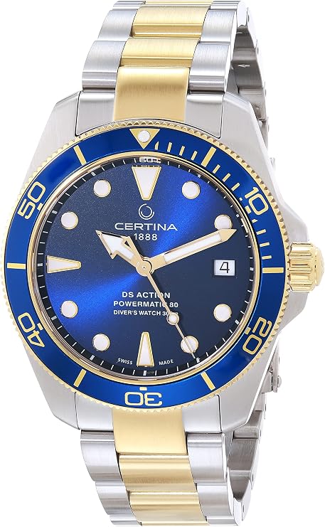 Certina, Unisex, DS ACTION Diver 38mm, Stainless Steel, Swiss Automatic, Diving Watch, C0328072204110