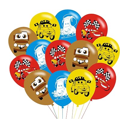 40pcs Cars Birthday Party Balloons for Cars Themed Birthday Party Decorations Supplies - 12 Inch