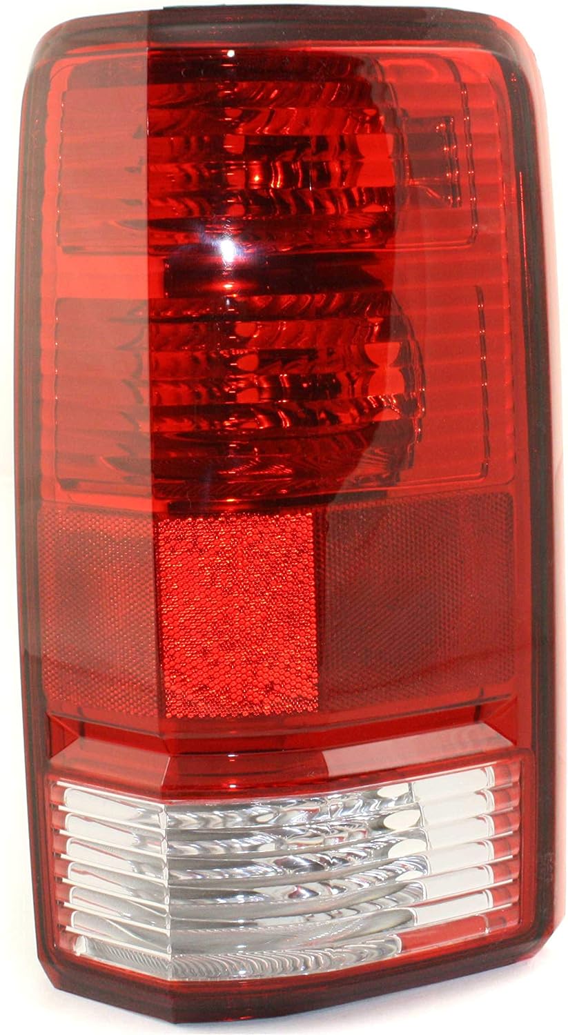 Evan-Fischer Tail Light Lens and Housing Compatible with 2007-2011 Dodge Nitro Passenger Side