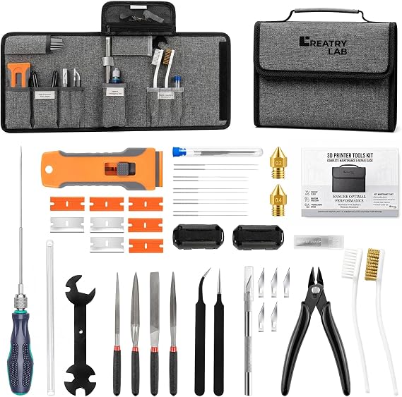 3D Printer Tools, 38-Piece 3D Printer Maintenance Kit, Deep Hotend Unclogging and Print Finishing Accessories Set, Gifts for Bambu Lab, Ender 3, Kobra Enthusiasts