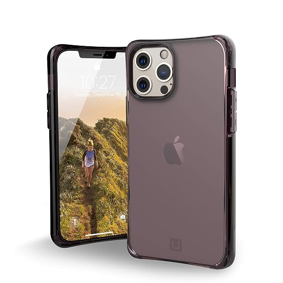 URBAN ARMOR GEAR [U] by UAG Designed for iPhone 12 Case/iPhone 12 Pro Case [6.1-inch Screen] Mouve Rugged Lightweight Slim Shockproof Transparent Protective Phone Cover, Matte Aubergine