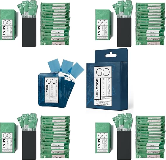 80pc Go Mouthwash Smooth Mint + 40pc Bold Mint Breath Mints