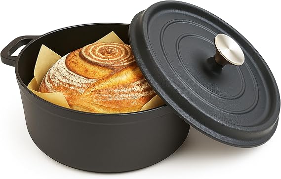 Cuisiland 4QT Cast Iron Dutch Oven with Lid