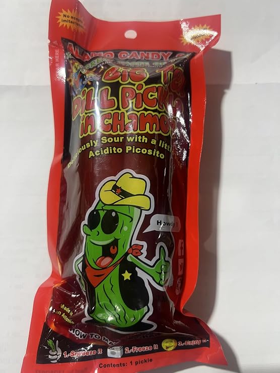 Big Tex Dill Pickle in Chamoy, Sour with a Kick