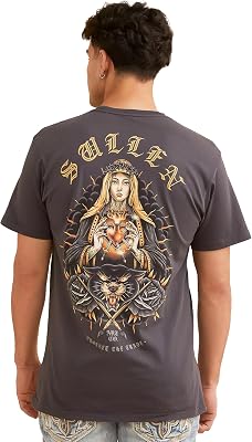 Sullen Mens Eternity Tattoo Lifestyle Graphic Premium Short Sleeve Grey Tee
