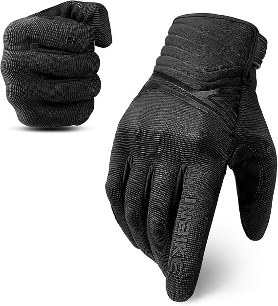 INBIKE Breathable Mesh Motorcycle Gloves Touchscreen with TPR Palm Pad Hard Knuckles