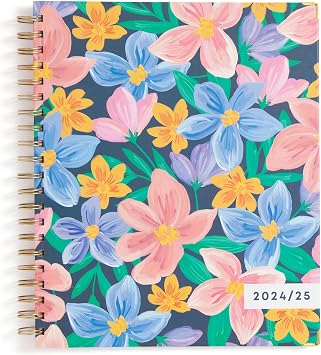 Blue Sky 2024-2025 Academic Year Weekly and Monthly Planner, 8.5" x 11", Hard Cover, Wirebound, Nerina Matte (150654)