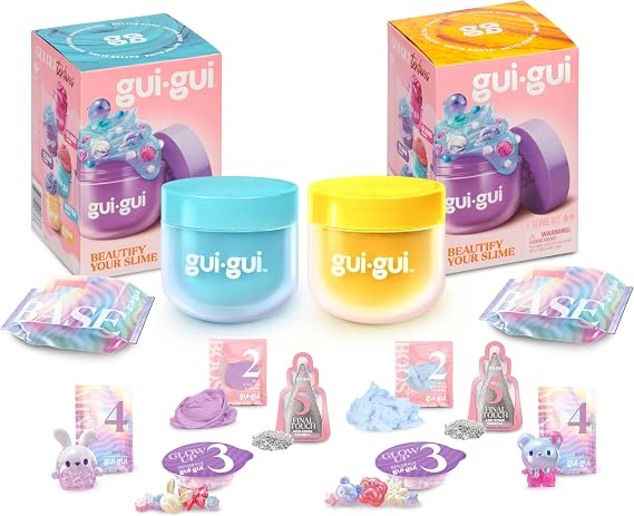GUI GUI Slime Kit 2-Pack Bundle, Butter & Cloud Scented Slimes