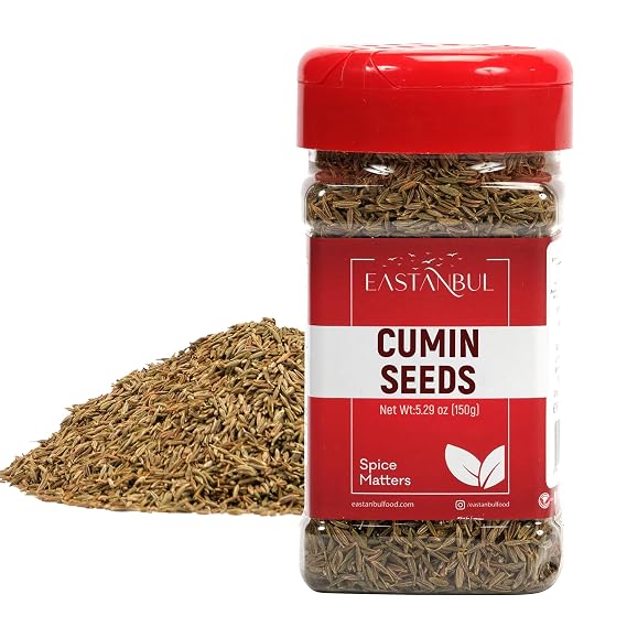 Eastanbul Cumin Seeds, Cumin Seeds Whole, 5.29oz | Comino En Grano, Jeera, Semillas de Comino, Perfect for Cooking and Baking, Raw, Vegan