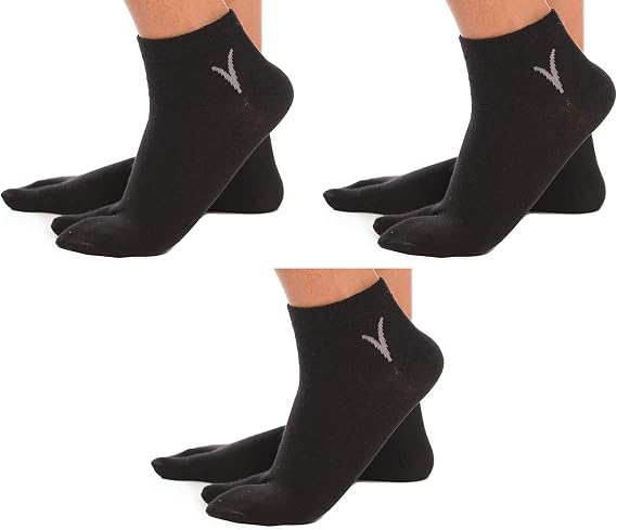 V-Toe Flip-Flop Socks - Tabi Split Toe Cotton Socks for Men & Women - Japanese Toes Separated Socks