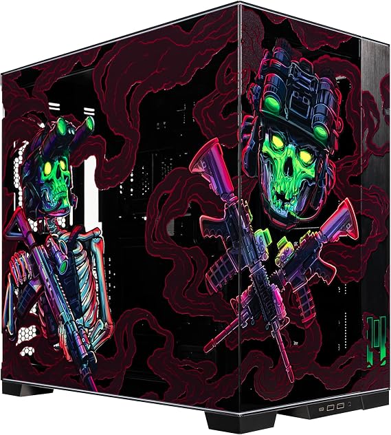 META PCS Night Reaper Lian Li O11 Dynamic EVO RGB - Full Tower ATX PC Case Tempered Glass Gaming Computer Case with Modular Design, High Airflow, and Customizable RGB Lighting
