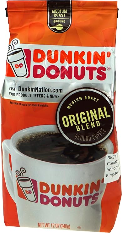 Dunkin Donuts Original Blend Medium Roast Ground Coffee 1 x 340g Bag