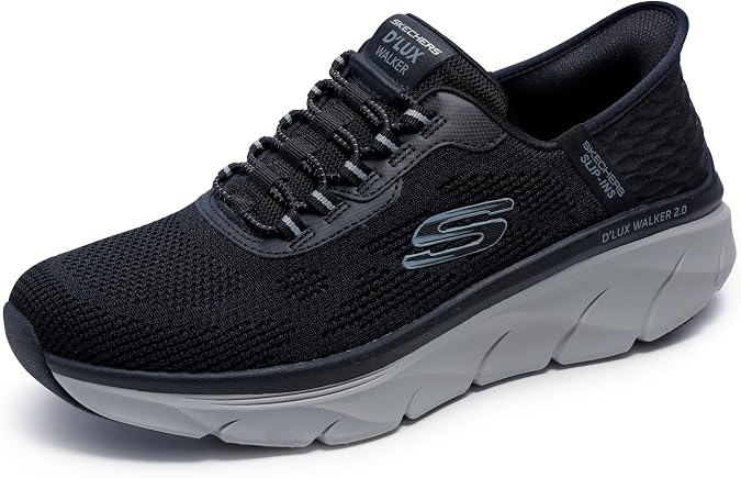 Skechers Men's D'lux Walker 2.0 Rezinate Hands-Free Slip-in Sneaker