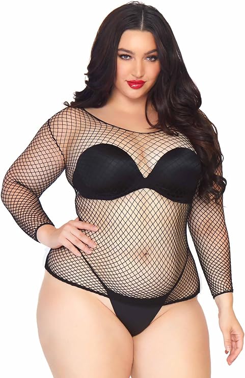 Leg Avenue Women's Long Sleeved Industrial Fishnet Shirt