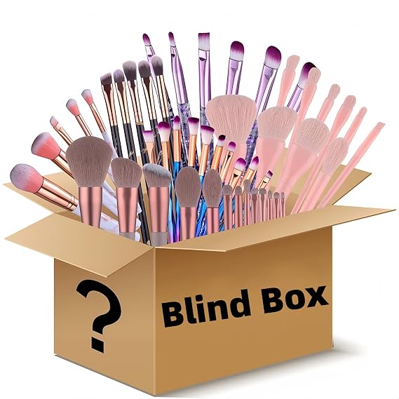 BS-MALL Makeup Brushes & Beauty Tools Assortment Box Curated Collection of Makeup Brushes, Makeup Bag, Makeup Sponge, Hair Ties & More Professional Beauty Tools for Daily Use & Travel (M)