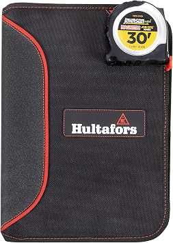 Hultafors Work Gear HT5140 Contractors Business Portfolio, Full Zipper Closure, Writing Pad Included