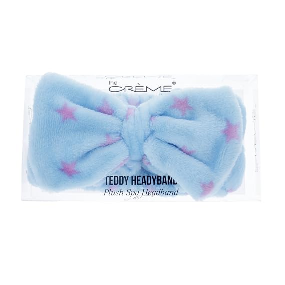 The Creme Shop Teddy Headband (Blue Pink Stars)