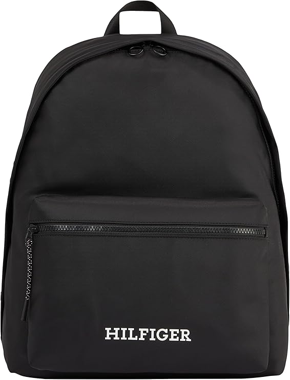 Tommy Hilfiger Men Backpack Monotype Dome Hand Luggage, Multicolor (Black), One Size