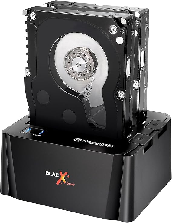 Thermaltake BlacX Duet 2.5"/3.5" SATA I/II/III USB 3.0 External Hard Drive Enclosure Docking Station ST0014U-C