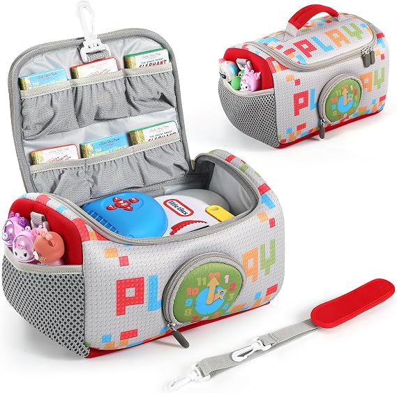 Carrying Case for Little Tikes Story Dream Machine Books Starter Set | Portable Storage Bag with Handle and Shoulder Strap for Storytime, Storybook, Character Accessories (Play)