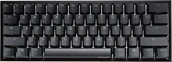 Ducky One 2 Pro 60% Mechanical Gaming Keyboard, Gateron Yellow, RGB, Black | 60% mechanical gaming keyboard with Quack Mechanics dampening, PBT tripleshot keycaps, RGB backlight