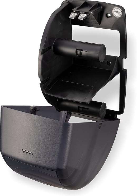 San Jamar R3590TBK Black Pearl Oceans Duett Standard Bath Tissue Dispenser