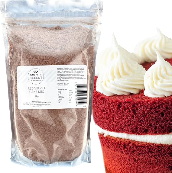 Select Red Velvet Cake & Cupcake Mix, 1kg, Easy, Reliable, Delicious, Bakes For Celebration Sponge Cakes, Made in UK