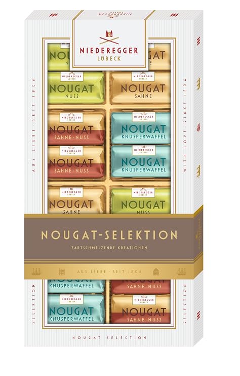 Niederegger Pralines with Milk Chocolate and Nougat - 200 g - 7.0 oz - Germany