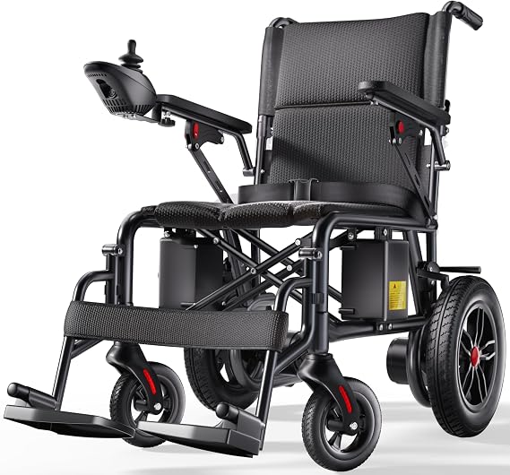 Premium Lightweight Foldable Electric Wheelchairs for Adults,Seniors | 15 Miles Long Travel Range,Sturdy,Durable,All Terrain,Motorized Wheelchairs for Indoor/Outdoor Use,300LBS Weight Capacity