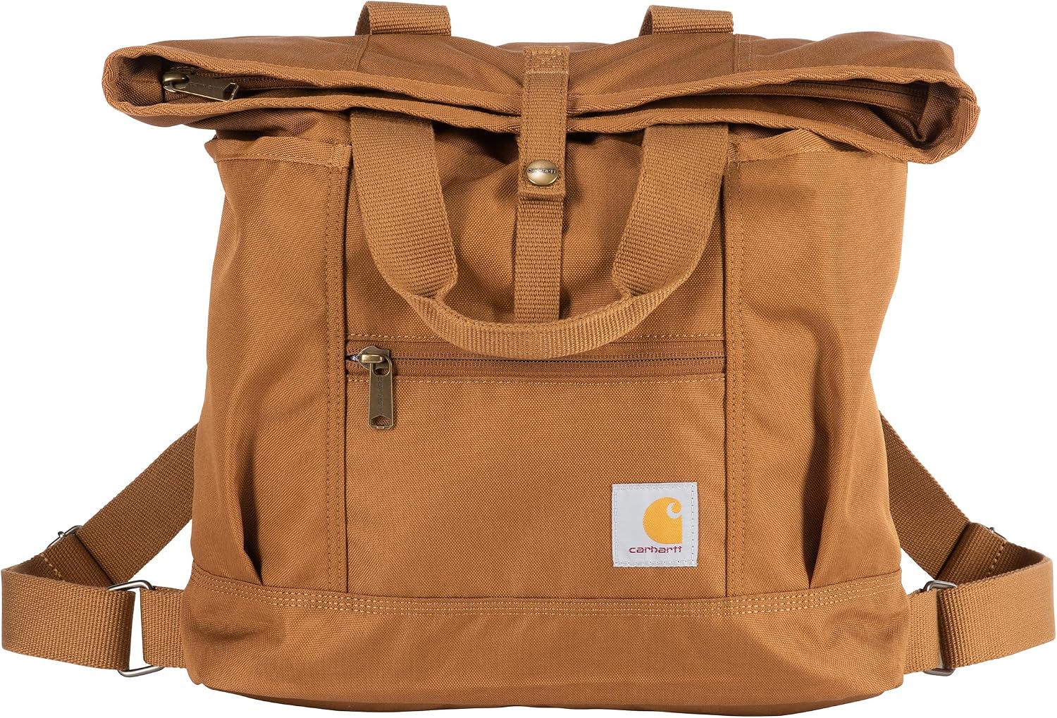 Carhartt Unisex Convertible Backpack Tote, Durable Tote Bag With Adjustable Backpack Straps and Laptop Sleeve Backpack Tote pack of 1