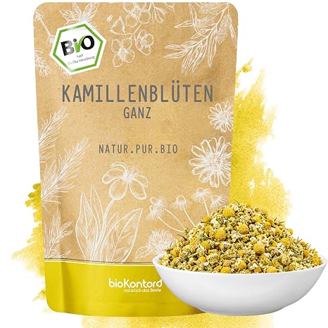 bioKontor Organic Chamomile Tea Chamomile Flowers Dried Whole and Loose from Controlled Organic Cultivation by bioKontor (500 g)