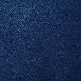 Sintra Cobalt Blue Solid Velvet Upholstery Crypton Fabric