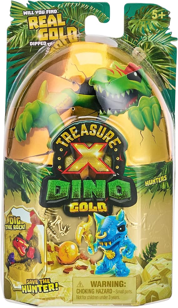 Treasure X Dino Gold Dino Single Pack Unboxing Toy Dig and Discover collectable Dino Figures Will You find Real Gold Treasure 8 Levels of Adventure