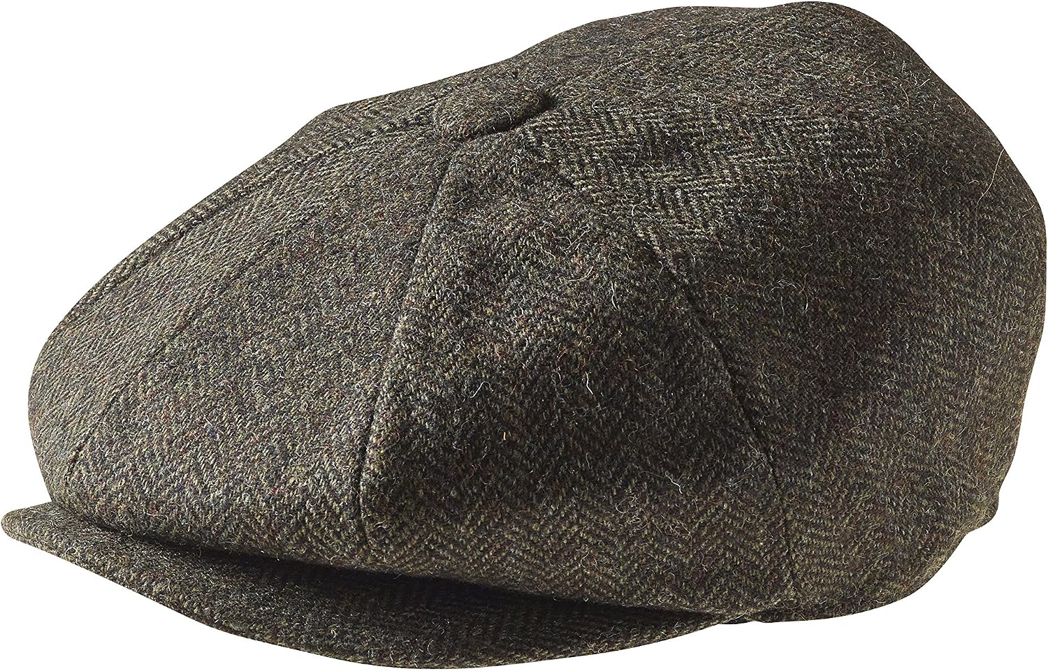 PEAKY BLINDERS 8 Piece 'Newsboy' Style Flat Cap -Tweed Wool Fabric Variations